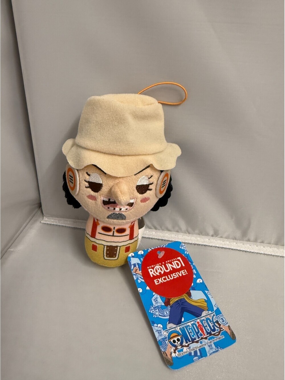 One Piece Usopp Plush Head Keychain Round 1 Exclusive New With Tags Round One